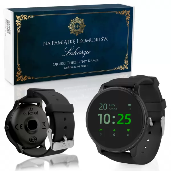 Zegarek smartwatch G. Rossi SW010-11 dla chłopca - Krokomierz